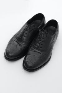 Hardy Amies Men's Black Leather Dress Shoes