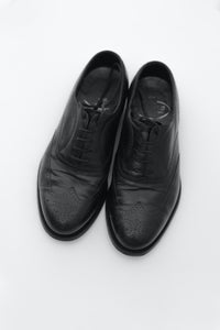 Hardy Amies Men's Black Leather Dress Shoes