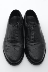 Hardy Amies Men's Black Leather Dress Shoes