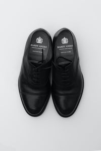 Hardy Amies Men's Black Leather Dress Shoes