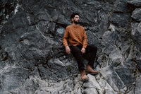 Men's Brown Knitted Sweater