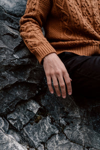 Men's Brown Knitted Sweater