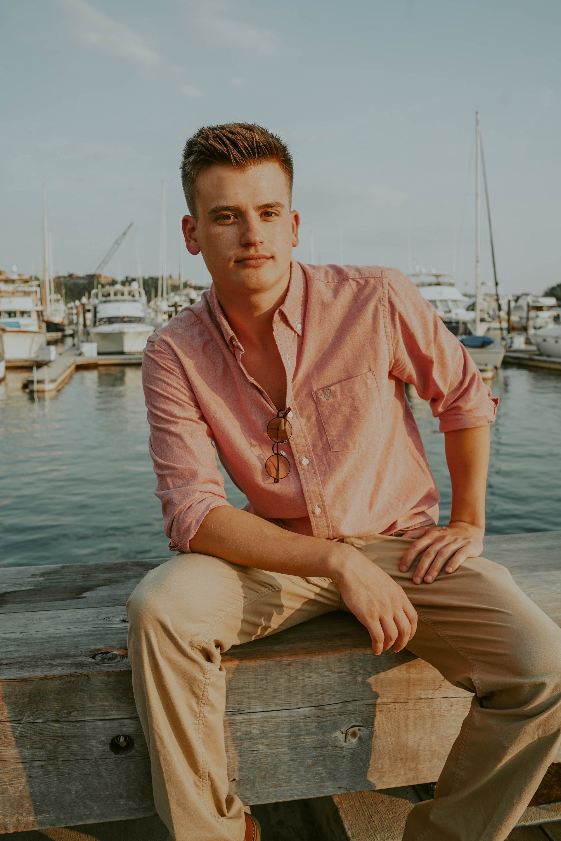 Summer Striped Casual Shirt - Men's Linen/Cotton Blend