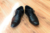Men's Black Leather Dress Shoes