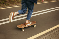 Men's Sportive Shoes - Classic Design in Light Brown and White