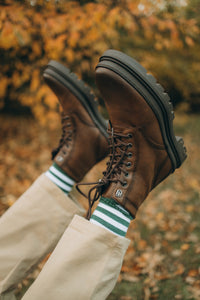 Men's Winter Snow Boots - High-Cut Waterproof Leather Boots